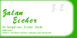 zalan eicher business card